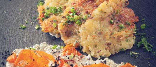 Картофельные драники с грибами