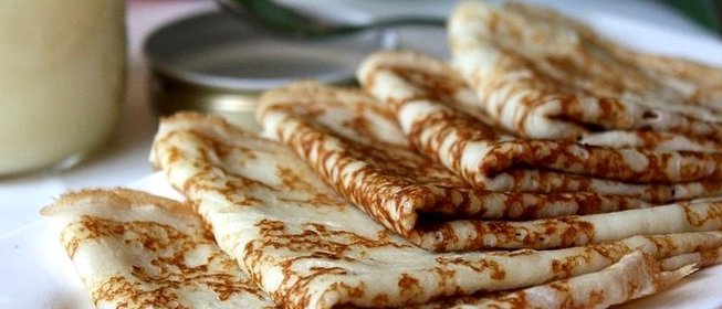 Заварные блины на кефире