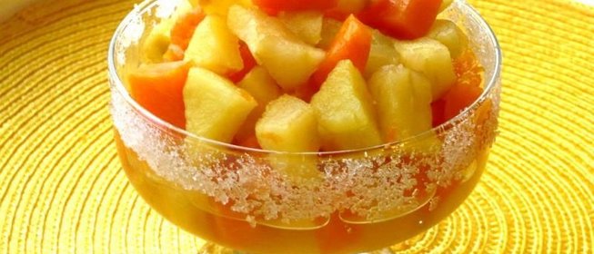 Тыква с яблоками