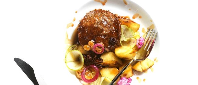 Флан из телячьей печени