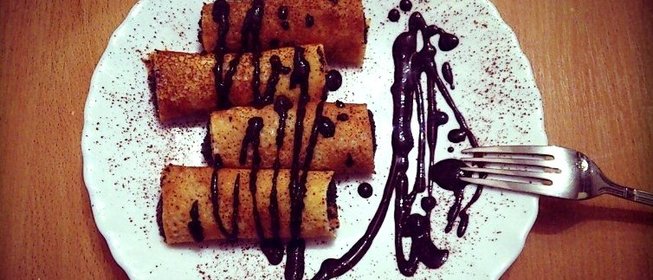 Блины с маком и домашним шоколадом