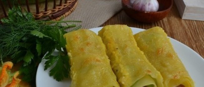 Сосиски с кабачком