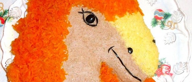 Новогодняя закуска Рыжая красавица