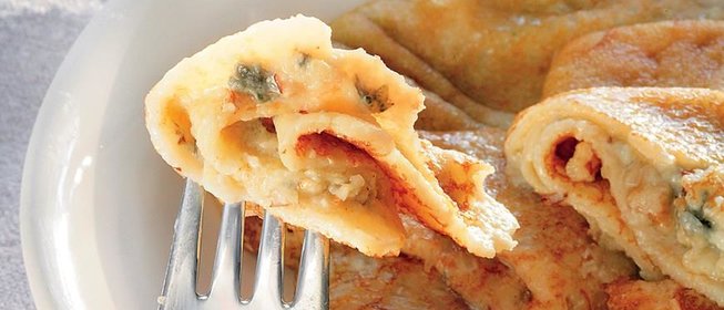 Швейцарские блинчики с сыром и орехами