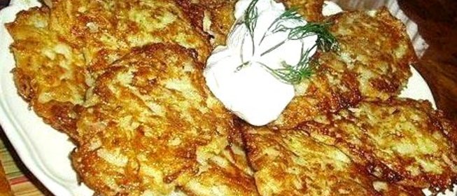 Оладьи из кабачков с зеленью