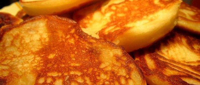 Оладьи из творога и кефира