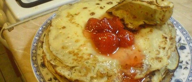 Блинчики на минералке