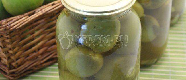 Зеленые помидоры с паприкой «Пьяные»