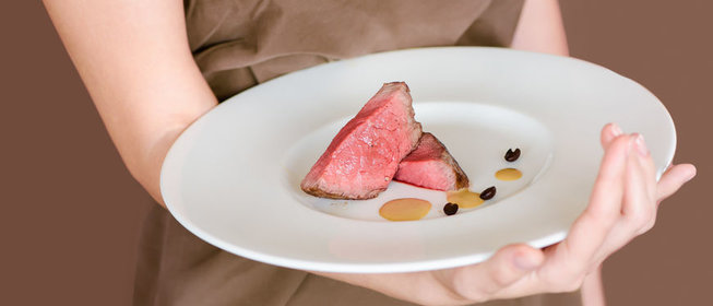 Ростбиф с кофейным соусом