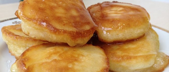 Оладьи на простокваше без дрожжей