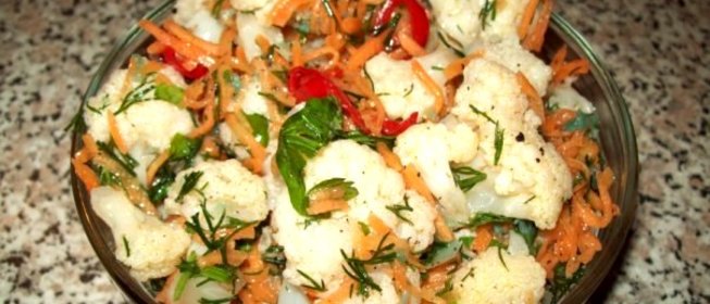 Цветная капуста с морковью