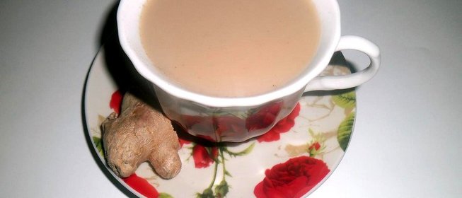 Имбирный чай с молоком