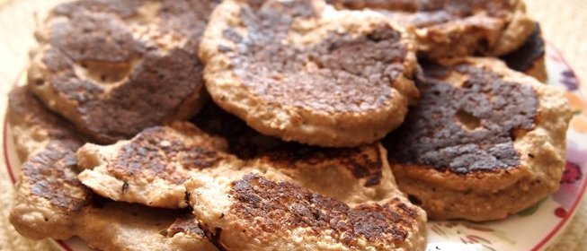 Овсяные оладьи с бананом