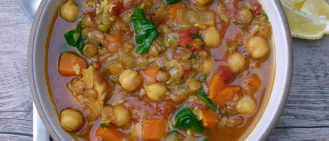 Рагу из курицы и нута