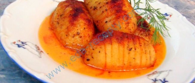 Картофель в апельсиновой глазури