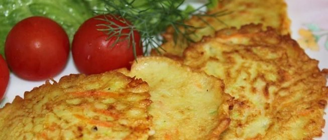 Оладьи из кабачков и картофеля