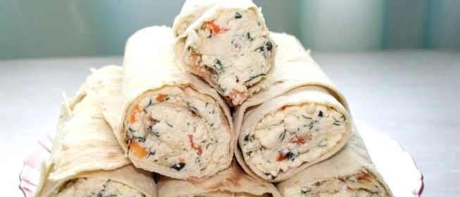 Лаваш с адыгейским сыром