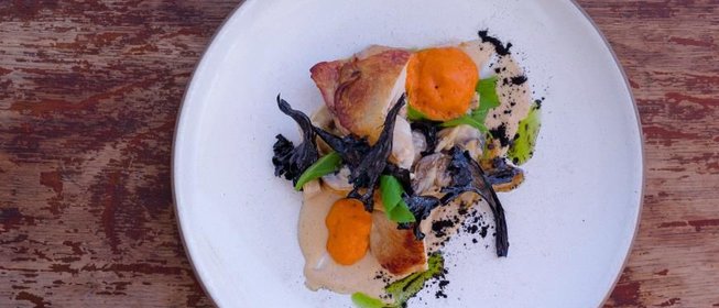 Цесарка в грибном рагу