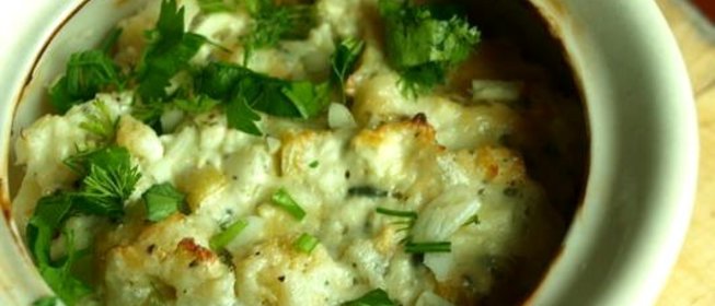 Цветная капуста в горшочке