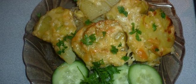 Картофель запеченный с сыром