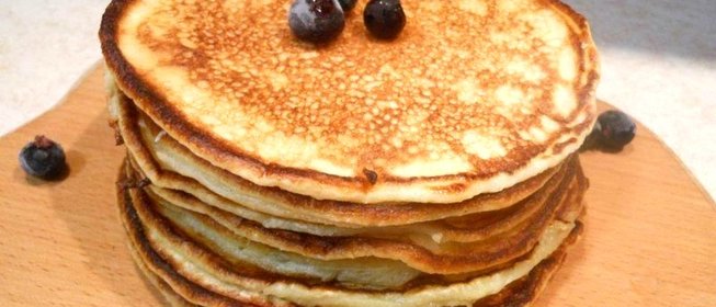 Блинчики на кефире и манке