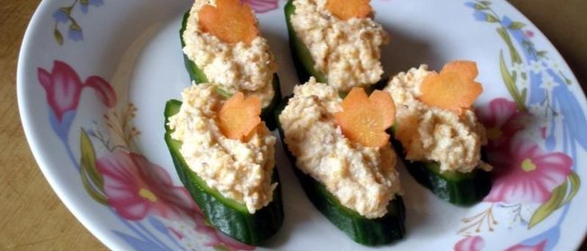 Закуска легкая канапе