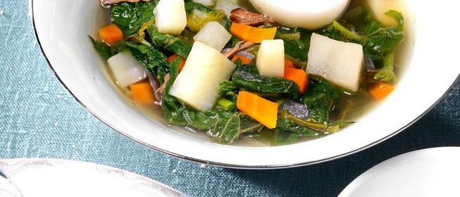 Суп из крапивы и щавеля