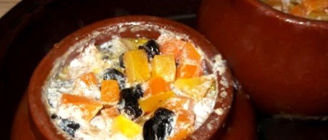 Тыква в горшочке в духовке