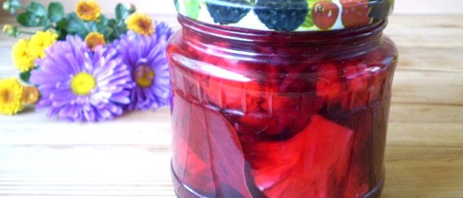 Маринованная цветная капуста со свеклой