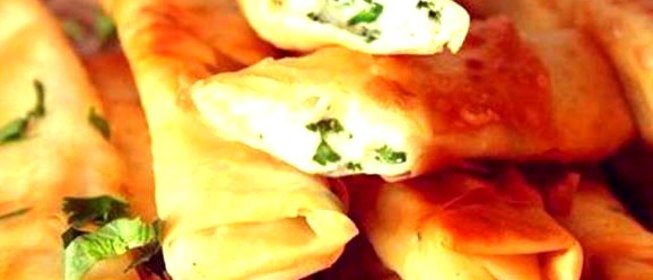 Лаваш с сыром и зеленью в духовке