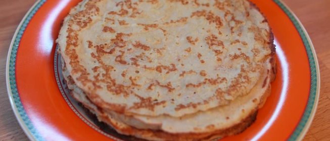 Пшенные постные блины