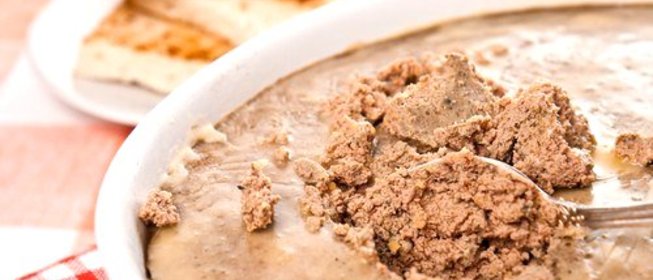 Паштет из куриной печени с сыром и чесноком