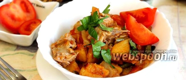 Рагу овощное со стручковой фасолью