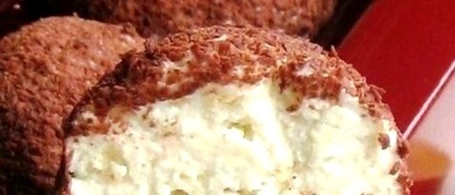 Конфеты из творога с орехами