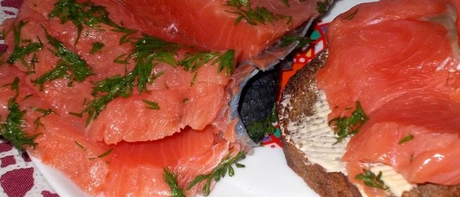 Лосось слабосоленый