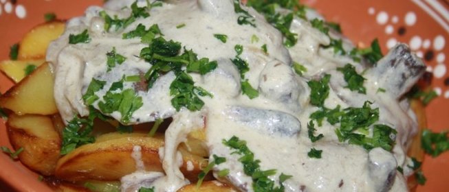 Картошка с маслятами (мой фирменный рецепт)