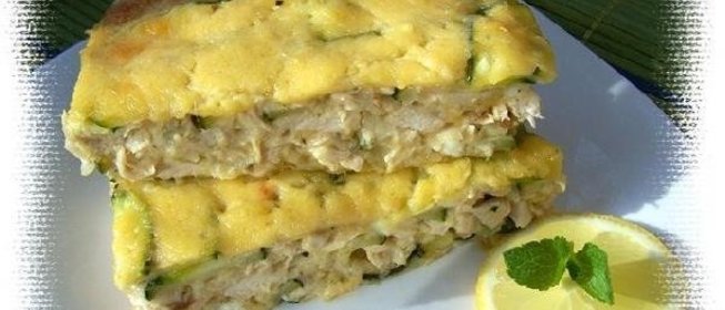 Запеканка с курицей и цуккини