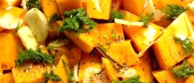 Тыквенные палочки с чесноком