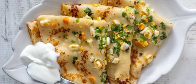 Блины с припеком