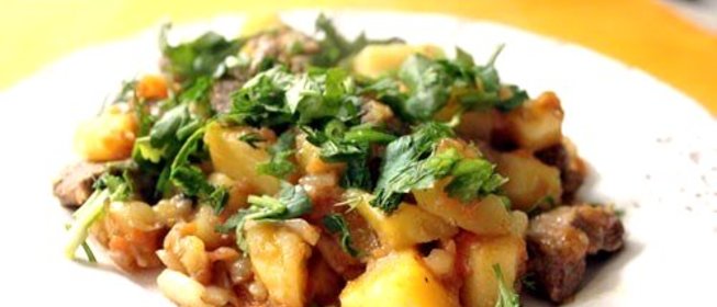 Рагу с бараниной и картошкой