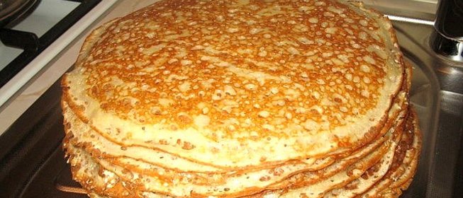 Блинчики на дрожжах