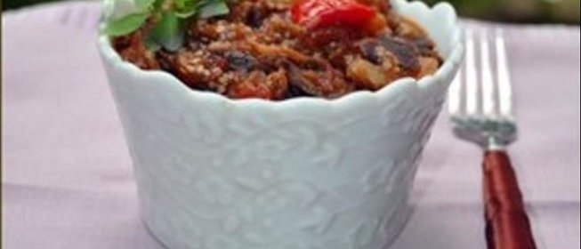 Баклажанная икра в пароварке