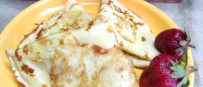 Блинчики с бананом