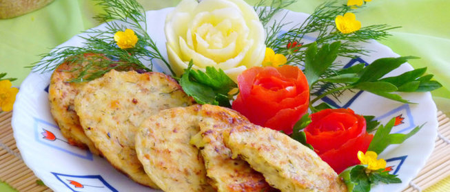 Кабачково-сырные оладьи