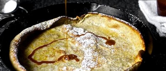 Блин с карамельным сиропом