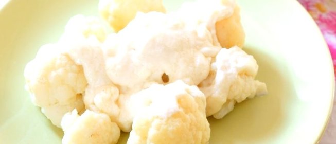 Цветная капуста под сливочным соусом