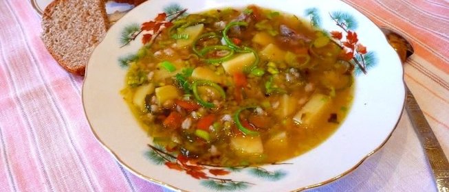 Рассольник Ленинградский с мясом и перловкой