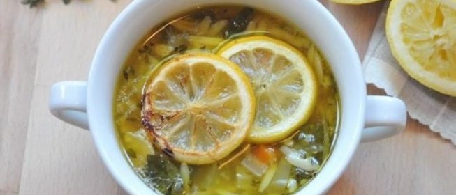 Куриный суп с лимоном
