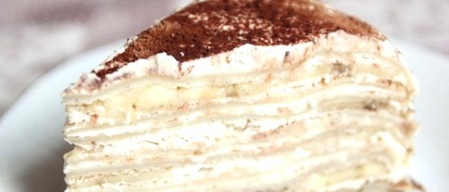 Блинный торт с творожным кремом
