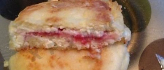 Сырники с малиной